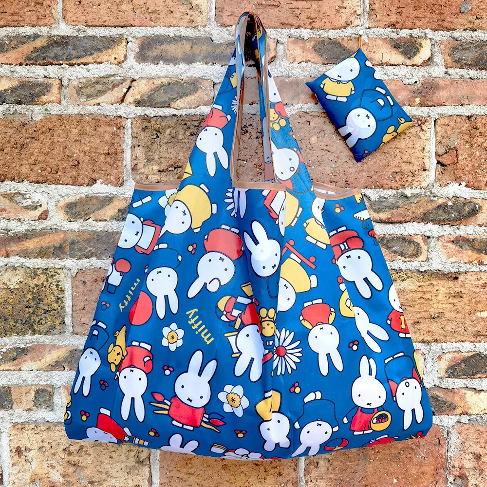 ミッフィーのウサギ柄、環境に配慮した折りたたみ式ショッピング - Tote Bag Beach のレビューと価格