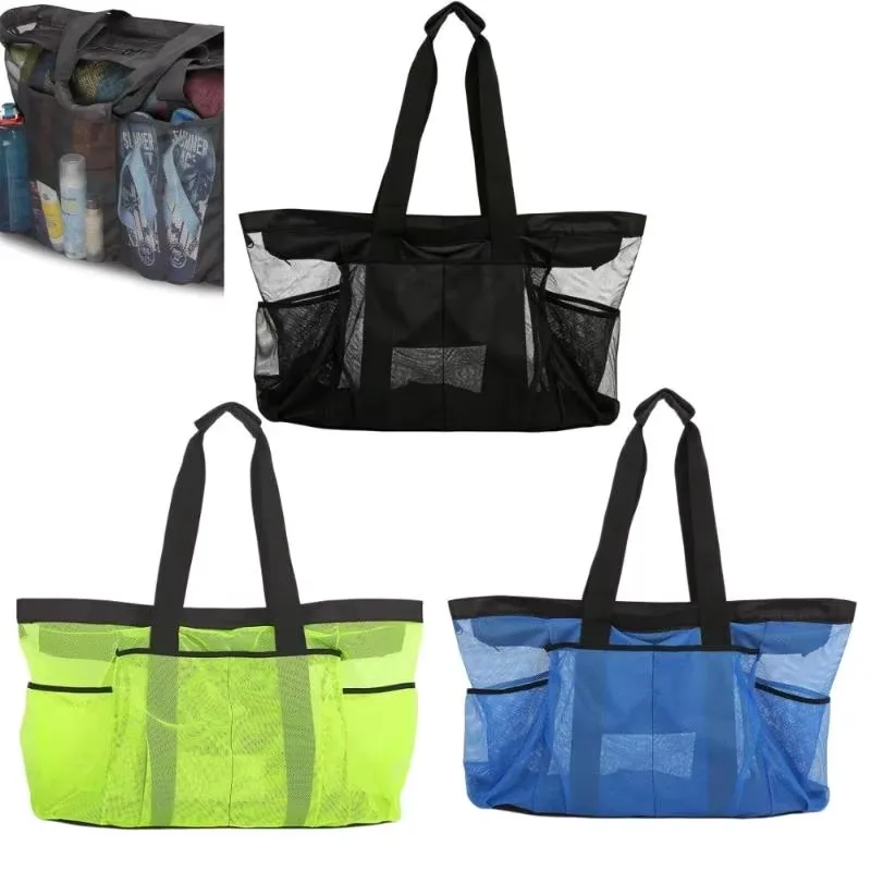特大サイズのメッシュ製ビーチバッグ1個。子供用の水遊び用バッ - Tote Bag Beach のレビューと価格